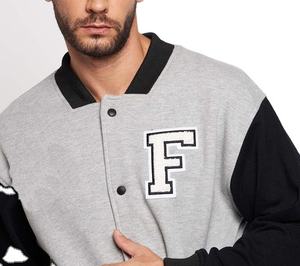 OEM Vintage Chaqueta de lona de invierno para los hombres personalizados bordados Varsity Stand Industria Tendencia Patrón Tipo Carta - Product Image 2