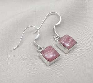 ต่างหูเงินแท้ 925 ประดับโรโดโครไซต์ ทำด้วยมือ ชุบทอง ได้รับการรับรองจาก IGI เหมาะสำหรับเป็นของขวัญวันครบรอบและงานปาร์ตี้ - Product Image 6