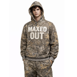 Relaxed Fit Real Tree Design Camo Print Hoodies Heavyweight Cotton Fleece Custom Logo Thick Fabric Wholesale Supply - Product Image 4