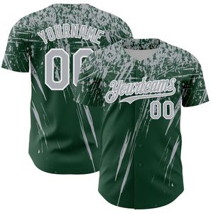 OEM Custom Baseball Jersey Full Button 100% Organic Cotton Anti-Bacterial V-neck Short Sleeve Front Logo Team Wear - Product Image 1