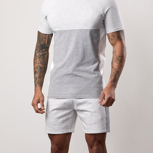 Shorts sportifs pour hommes, respirants, à séchage rapide, écologiques, en polyester/coton, taille mi-haute, avec cordon de serrage, logo avant et poches - Product Image 6