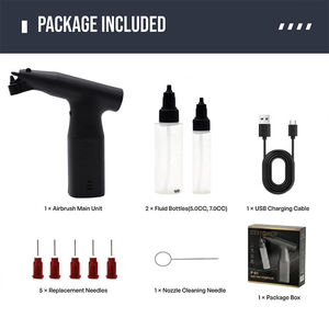 Portable Electric Gravity Feed ABS Spray Gun Battery <b>Powered</b> Handheld Paint Sprayer DIY Home Repair Decoration Artwork USB 0.3mm - Product Image 4