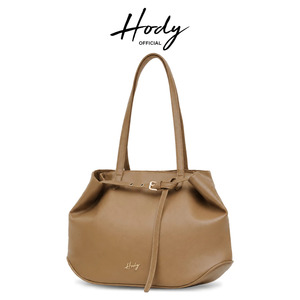 Bolso de Hombro de Moda para Mujer Hody, Diseño Minimalista, Cuero Sintético Premium, Cierre de Cremallera, Dos Asas, Color Bronceado, Uso Diario, Verano, Impermeable - Product Image 1