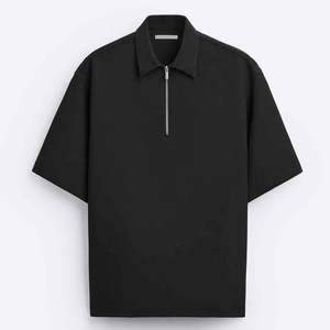 เสื้อโปโลผู้ชายแบบซิป คอปก แขนสั้น สไตล์ลำลอง รุ่นขายดีประจำปี 2025 ผลิตจากผ้าฝ้าย มีไซส์พลัส - Product Image 1