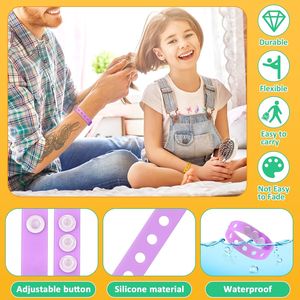 60 Pulseras de Silicona al por Mayor, 10 Colores con Orificios Ajustables, 7.1 Pulgadas, Suministros para Fiestas de Cumpleaños, Bandas de Goma Promocionales - Product Image 1