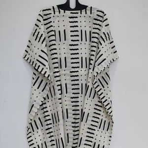 Robe kaftan indienne en coton faite à la main, paréo de plage, coupe décontractée, style bohème - Product Image 1