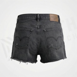 Shorts de Mezclilla Desgastados para Mujer, Diseño Sexy, Jeans de Algodón Lavado Vintage, Atuendo de Verano al por Mayor, Color Personalizado - Product Image 2