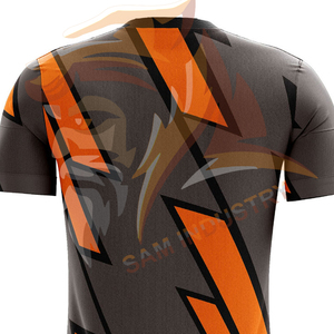 Custom Sublimated Breathable 100% Polyester Soccer Jersey Short Sleeves Quick Dry Soccer Jersey For Sale - Product Image 6