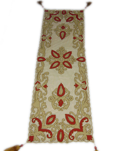 Handcrafted Embroidered Floral Net Organza Fabric Square Customizable <b>Table</b> <b>Runner</b> Bohemian Home Decor <b>Dining</b> <b>Table</b> Rustic - Product Image 4