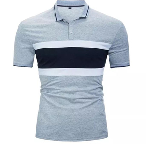 เสื้อยืดแขนสองชั้นผ้าฝ้าย 100% ใส่สบายสำหรับผู้ชาย ทรงหลวม ลายเรียบ ระบายอากาศได้ดี แห้งเร็ว - Product Image 1