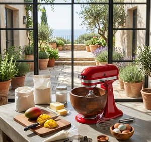 Bol mélangeur en bois de noyer massif de qualité supérieure pour batteur sur socle, fait main, adapté à la cuisine, sans danger pour les aliments, pour la pâtisserie et le pétrissage, en provenance du Vietnam - Product Image 6