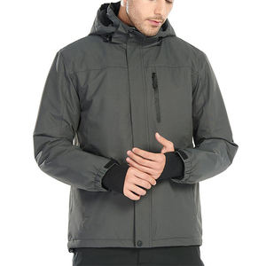 Mens Waterproof Ski <b>Jacket</b> Warm Winter Coat Mountain Windproof Hooded Snow Coat Windbreaker <b>Rain</b> <b>Jacket</b> Outdoor Wear - Product Image 2