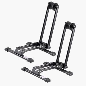 Set di 2 Portabiciclette in Lega di Alluminio Antiruggine, Supporto Pieghevole per Biciclette da 20-29 Pollici, Compatibile con Mountain Bike e Bici da Strada - Product Image 6