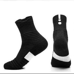 Calcetines de Baloncesto de Poliéster para Hombre al por Mayor, Calcetines Deportivos Térmicos Transpirables con Diseño de Letras Vintage, Paquete a Granel - Product Image 3