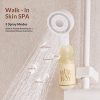 Pommeau de Douche Filtrant Parfum Latte Caramel Clair de Lune avec Filtre Vitamine C OEM ODM Marque Privée Ensemble Intégré Cinq Modes pour Salle de Bain