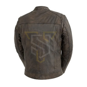 Veste de motard en cuir léger pour hommes de la meilleure qualité style High Street pour l'hiver tissu confortable extérieur pour le Pakistan - Product Image 2