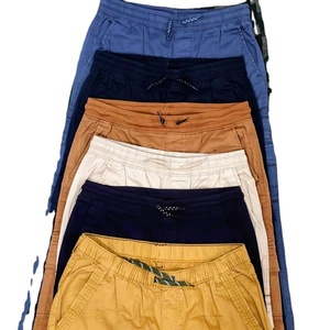 กางเกงขายาวคาร์โก้ของผู้ชายกางเกงกันยับสำหรับทำงานสไตล์หลวมกางเกงซักสีแบบยับ - Product Image 4