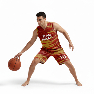 Uniforme de Baloncesto Personalizado Hecho en Pakistán, Impreso por Transferencia de Calor, Unisex, Manga Corta, Anti-UV, Antibacteriano, 100% Impreso - Product Image 4