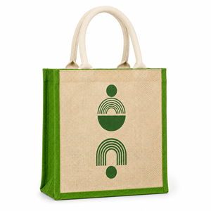 Bolsa de yute personalizada, bolsa de compras de yute, bolsa de regalo ecológica - Product Image 1