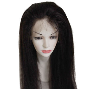 Belle perruque afro crépue courte, dentelle frontale 13x4, offre un aspect naturel, doux, dense, léger, confortable, élégant, prêt-à-porter, moderne - Product Image 1