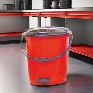11L Glossy Classic Medium-Sized Plastic Foot Pedal Waste Bin with Detachable Design for Office or Kitchen Use - Product Image 6