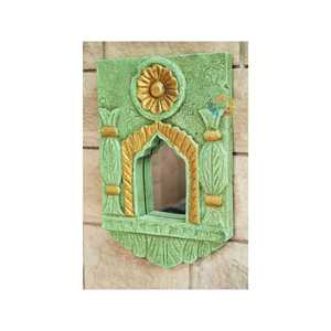 Hermoso espejo enmarcado Jharokha tallado a mano - Product Image 4