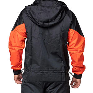 Conjunto de Chaqueta Larga con Capucha y Cortavientos de Dos Piezas, Estilo Urbano, Invierno 2026, Hecho en Fábrica, Personalizado, Material de Poliéster y Algodón, Unisex - Product Image 4