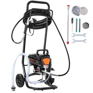 Pulvérisateur électrique sans air haute performance 950W 3000PSI sur chariot, pour peinture intérieure domestique, pistolets de pulvérisation puissants - Product Image 1
