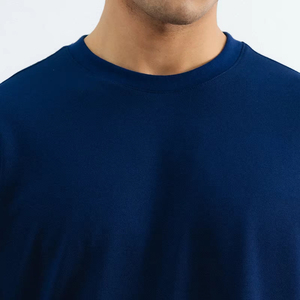 Camiseta Oversize de Punto para Hombre, Mezcla de Poliéster y Algodón, Ropa Deportiva Lisa, Impresión Digital, Logotipo Personalizado, Venta al Por Mayor - Product Image 6