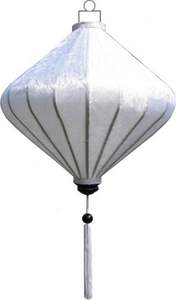 Lanterne en soie traditionnelle fabriquée à la main du Vietnam idéale pour les décorations de festival culturel de jardin extérieur de mariage du nouvel an lunaire - Product Image 2