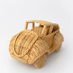 Juego de Coches de Juguete de Mimbre Moderno, Vehículo de Mimbre Hecho a Mano, Juguete Ecológico para Niños, Regalo para Bebés, Decoración para Cuarto de Niños o Guardería - Product Image 1
