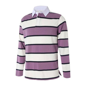 Custom Rugby <b>Polo</b> <b>Shirt</b> <b>Long</b> <b>Sleeve</b> Striped <b>Shirt</b> Wholesale Apparel Manufacturer OEM Clothing Supplier <b>Mens</b> Golf <b>Polo</b> - Product Image 5