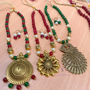 Ensemble de colliers longs avec pendentif Kundan fait main, colliers de créateur multicolores Meenakari, cadeaux de mariage - Product Image 5