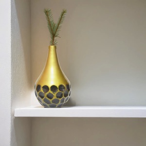 Florero Decorativo de Metal Contemporáneo para Mesa, Elegante Decoración de Interiores para Espacios Habitables - Product Image 2