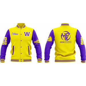 Classic Varsity Inspired <b>Jacket</b> With Snap-On Front Contrast Sleeves <b>Letterman</b> <b>Jacket</b> Personalized Style <b>Letterman</b> <b>Jacket</b> - Product Image 3