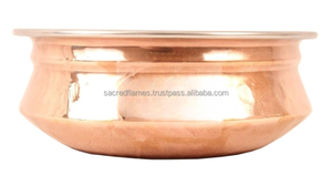 Plato para servir curry de acero inoxidable con base de cobre, sartén Karahi y tazón Handi para arroz, vajilla para hotel al por mayor - Product Image 2