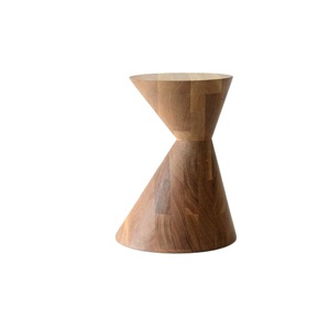 Mesa de Centro Moderna de Madera con Base Cónica, Mueble Hecho a Mano para Sala de Estar Estilo Mid-Century, Base Decorativa Escultural - Product Image 2