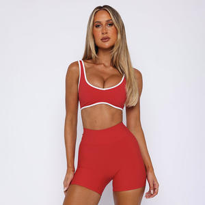 Ropa Deportiva de Pilates de Alta Calidad, Transpirable, para Gimnasio y Fitness, Conjunto de Yoga con Cintura Alta Cruzada - Product Image 2