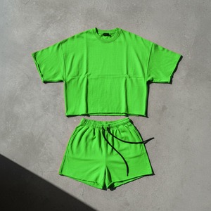 Conjunto de Camiseta y Pantalones Cortos de Verano con Logotipo Personalizado, Traje Deportivo de Dos Piezas con Lavado Ácido, Camisetas Gráficas y Pantalones Cortos para Hombre - Product Image 4