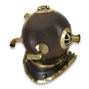 Casco de Buceo de Acero Sólido, Pieza Decorativa |   Casco Decorativo Náutico Marino, Coleccionable Marítimo Vintage para el Hogar u Oficina - Product Image 4