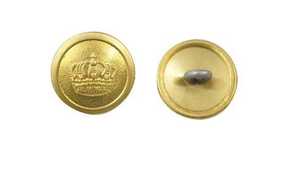 Botones de latón/metal 100% personalizados con logotipo de marca, estilo prusiano, con corona, ecológicos y pulidos, venta al por mayor de fábrica - Product Image 4