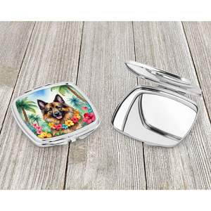 Belgian Tervuren Luau Compact Folding Handheld <b>Makeup</b> <b>Mirror</b> Portable Travel Decorative <b>Mirror</b> Gift for Women and Girls - Product Image 3