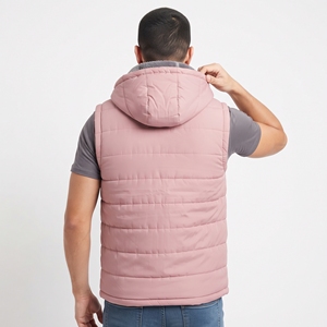 Chaleco Acolchado con Capucha para Hombre, de la Mejor Calidad, sin Mangas, para Invierno, Cálido, Informal, para Exteriores, con Bolsillos con Cremallera - Product Image 2
