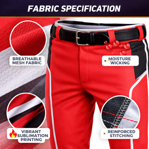 High Demand Custom Softball Team Uniform Jersey Pants Set Durable Breathable Moisture-Wicking Quick Dry Unisex OEM Manufacturer - Product Image 6