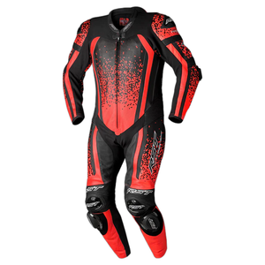 Custom made Men's Full Sleeve Motorcycle <b>Racing</b> Suit Black Red Leather Breathable One Piece All Seasons Motorbike Wear - Product Image 1