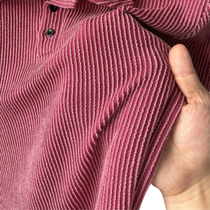 เสื้อเชิ้ตชายแขนสั้น คอปกทอเนื้อผ้ามีลาย กระดุมติดหน้า ทรงลำลอง ใส่สบายสำหรับฤดูร้อน ผลิตจากวิสโคส/โพลีเอสเตอร์ - Product Image 6