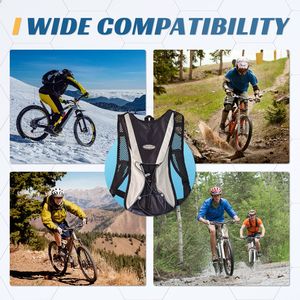2 Pack zaino per uomo/donna idratazione con 2L vescica d'acqua per correre escursioni in bicicletta arrampicata campeggio in bicicletta - Product Image 2