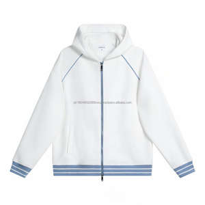 Sudaderas y sudaderas para hombre con logotipo personalizado de alta calidad de 380gsm de lana gruesa y pesada de manga larga en blanco de gran tamaño, ropa de calle lisa - Product Image 2