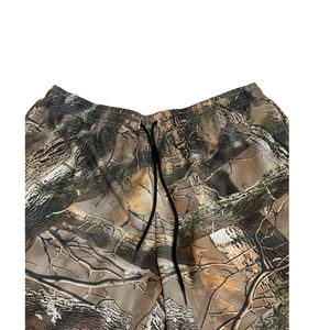 Pantalones Cortos de Punto Vintage para Hombre, 100% Poliéster, Resistentes al Viento, Antiarrugas, Transpirables, Cintura Elástica, Estampado de Camuflaje Real Tree, para Actividades al Aire Libre - Product Image 5