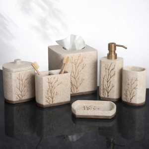 Juego de Baño de Mármol de Diseño, Ideal para Habitaciones de Huéspedes, Decoración de Baños y Regalos para Ocasiones Especiales, Venta al por Mayor desde India - Product Image 6